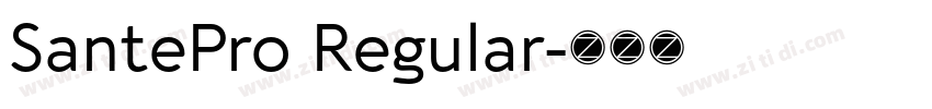 SantePro Regular字体转换
